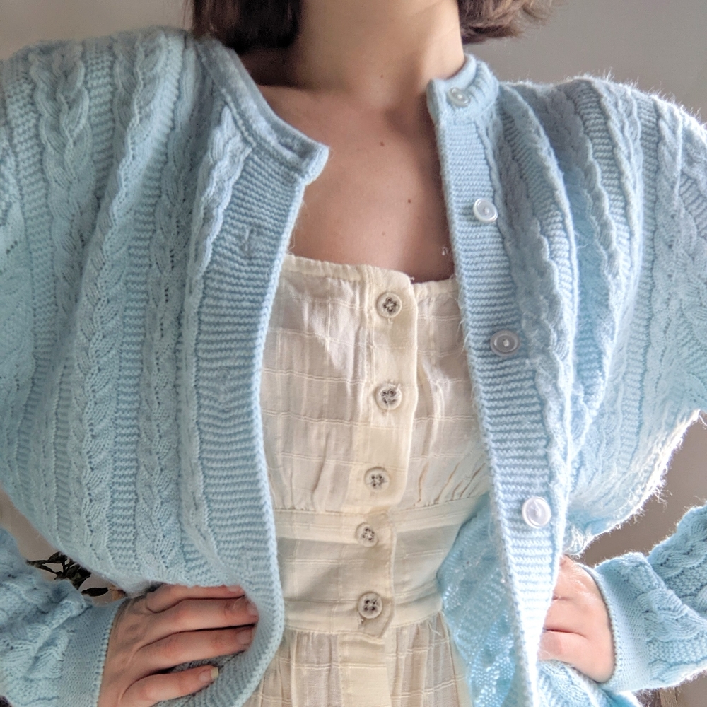 Vintage Cable Knit Cardigan